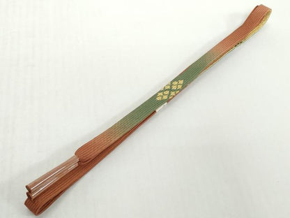平和屋着物●和装小物　帯締め・帯揚げセット　刺繍　花散らし　金彩　高麗組　金糸　逸品　未使用　DABD8887zzz