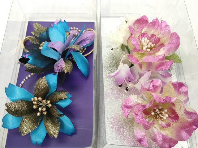 平和屋着物▼和装小物　髪飾りまとめて10点　花　ラインストーン　パール　Uピン　逸品　未使用　DABD8899zzz
