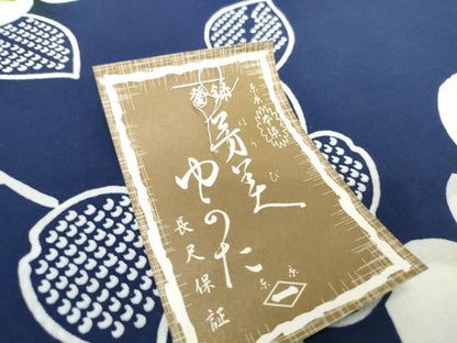 平和屋着物＊夏物 浴衣 反物 着尺 東京本染 注染 枝花文 綿 未使用 DABD8941zzz