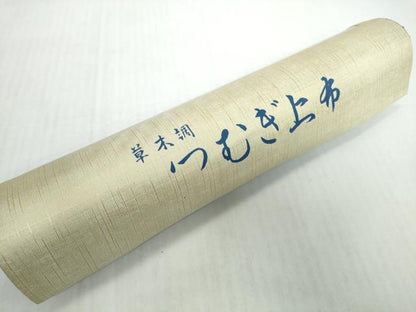 平和屋着物＊夏物 浴衣 反物 着尺 草木調 楓花文 綿 未使用 DABD8948zzz