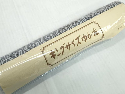 平和屋着物＊夏物 男性 浴衣 反物 着尺 間道 キングサイズ 綿 未使用 DABD8955zzz