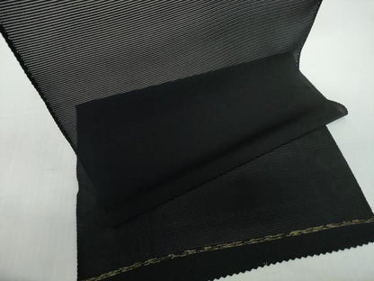 平和屋着物＊夏物 黒紋付 黒反物 着尺 絽 逸品 未使用 DABD8960zzz