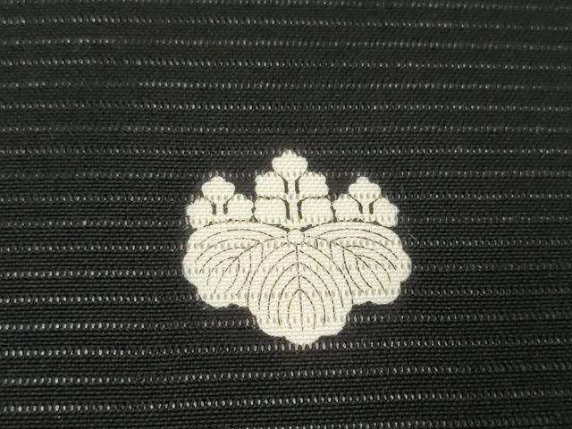 平和屋着物＊夏物 黒紋付 黒反物 着尺 絽 逸品 未使用 DABD8960zzz