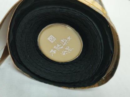 平和屋着物＊夏物 黒紋付 黒反物 着尺 絽 逸品 未使用 DABD8960zzz