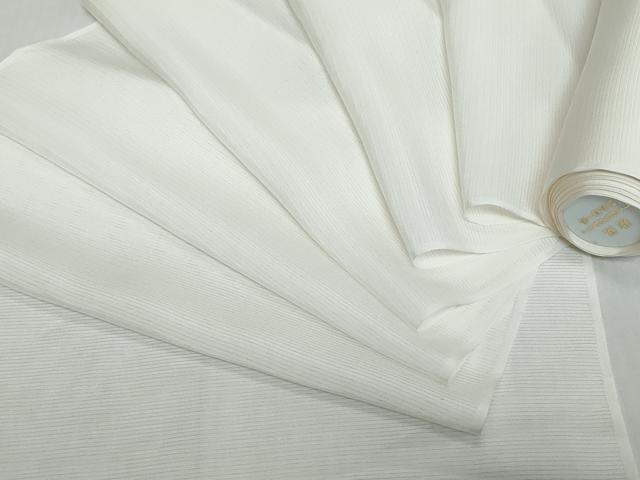 平和屋着物＊夏物　長襦袢　反物　着尺　駒絽　生成り色　逸品　未使用　DABD8963zzz