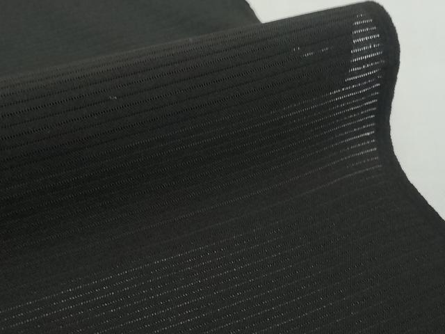 平和屋着物＊夏物 黒紋付 黒反物 着尺 絽 京染 逸品 未使用 DABD8970zzz