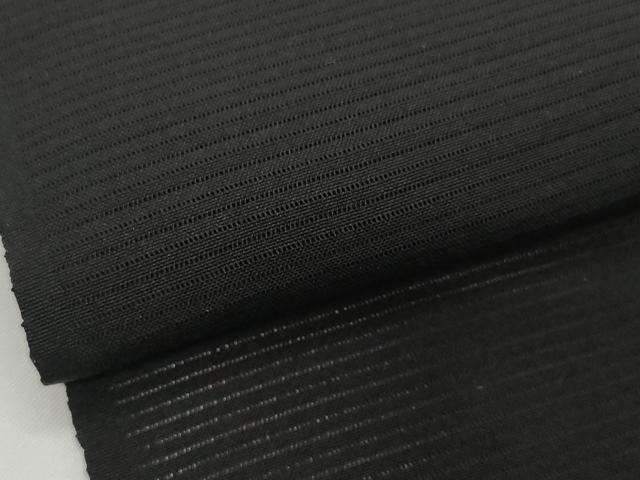 平和屋着物＊夏物 黒紋付 黒反物 着尺 絽 京染 逸品 未使用 DABD8970zzz