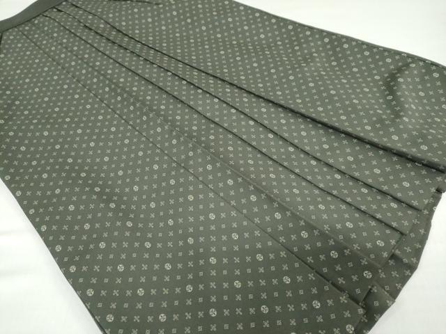 平和屋着物●女性　行灯袴　幾何学文様　洗える着物　DABD9005ud