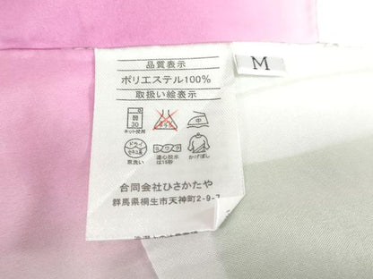 平和屋着物●小振袖　二尺袖　草花文　洗える着物　未使用　DABD9022ud