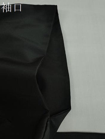 平和屋着物●男性　黒紋付　洗える着物　DABD9032ud