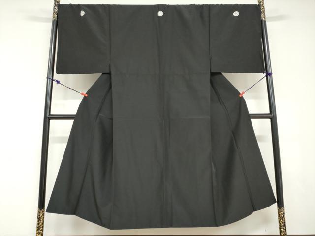 平和屋着物●男性　黒紋付　洗える着物　DABD9032ud