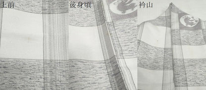 平和屋着物●小紋　格子文　月兎　洗える着物　DABD9033ud