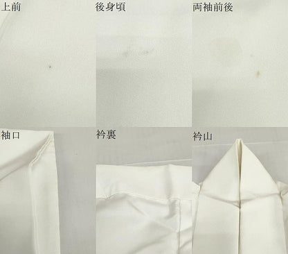 平和屋着物●男性　色紋付　白色　洗える着物　DABD9034ud