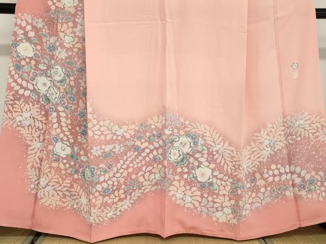 平和屋着物●越後十日町の一流染匠　桐屋・翠山工房　訪問着　絞り　辻が花　正絹　逸品　DABD9035ud