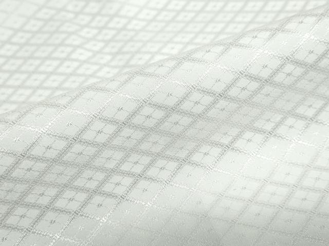 平和屋着物●男性　色紋付　長羽織セット　菱地紋　白色　キングサイズ　洗える着物　DABD9037ud