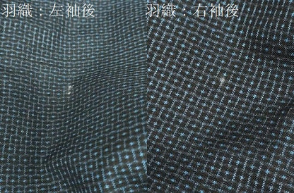 平和屋着物●男性　本場大島紬　アンサンブル　長羽織　80亀甲　総詰め　正絹　逸品　DABD9046ud