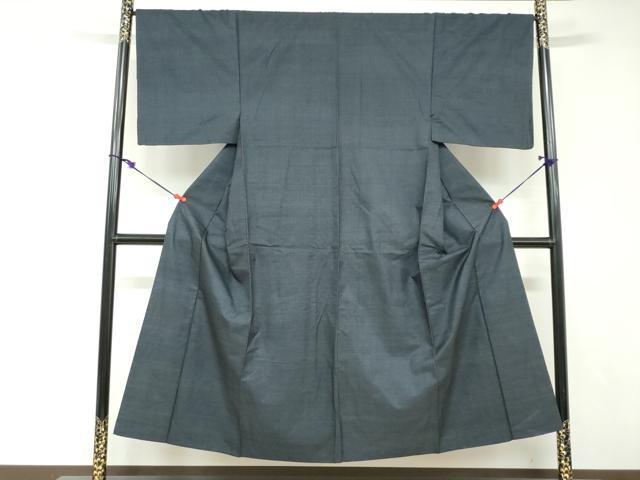 平和屋着物●男性　本場大島紬　アンサンブル　長羽織　80亀甲　総詰め　正絹　逸品　DABD9046ud