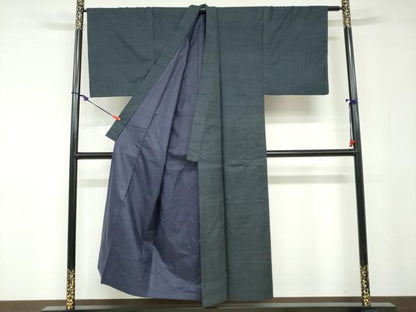 平和屋着物●男性　本場大島紬　アンサンブル　長羽織　80亀甲　総詰め　正絹　逸品　DABD9046ud
