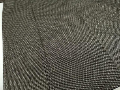 平和屋着物●男性　本場大島紬　アンサンブル　長羽織　抽象文様　正絹　逸品　未使用　DABD9047ud