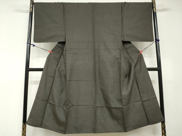 平和屋着物●男性　紬　アンサンブル　長羽織　100亀甲　総詰め　正絹　逸品　DABD9049ud