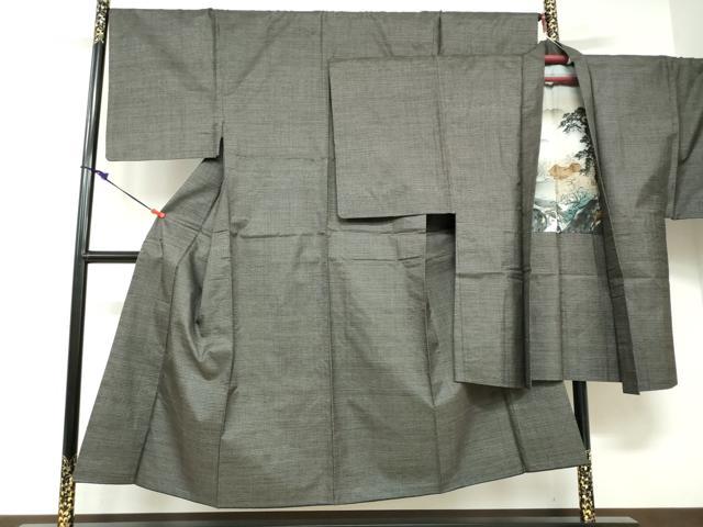 平和屋着物●男性　本場大島紬　アンサンブル　長羽織　100亀甲　総詰め　正絹　逸品　DABD9051ud