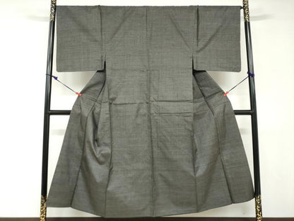 平和屋着物●男性　本場大島紬　アンサンブル　長羽織　100亀甲　総詰め　正絹　逸品　DABD9051ud