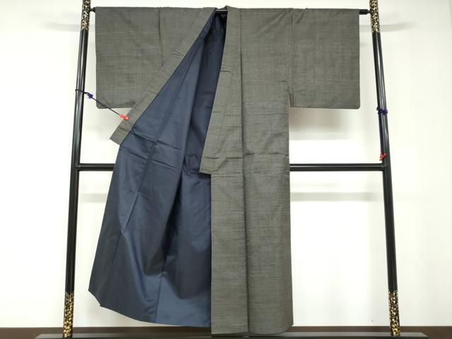 平和屋着物●男性　本場大島紬　アンサンブル　長羽織　100亀甲　総詰め　正絹　逸品　DABD9051ud