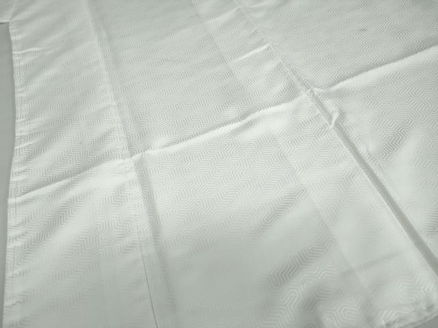 平和屋着物●男性　色紋付　長羽織セット　毘沙門亀甲地紋　白色　キングサイズ　洗える着物　DABD9053ud