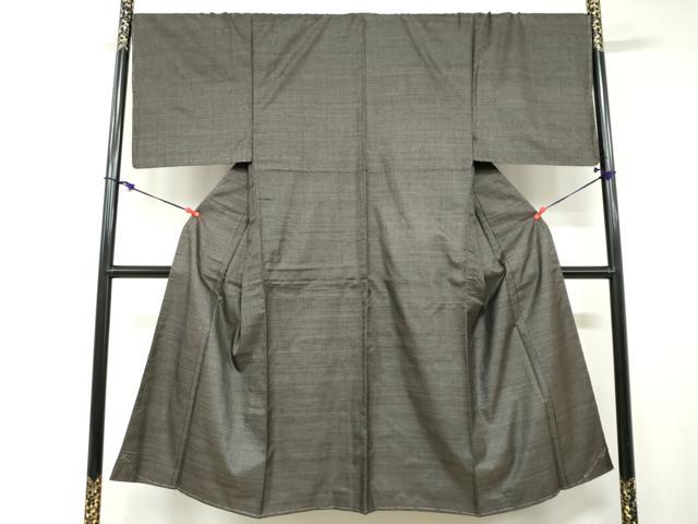 平和屋着物●男性　本場大島紬　アンサンブル　長羽織　長襦袢（袷）セット　100亀甲　総詰め　正絹　逸品　未使用　DABD9055ud