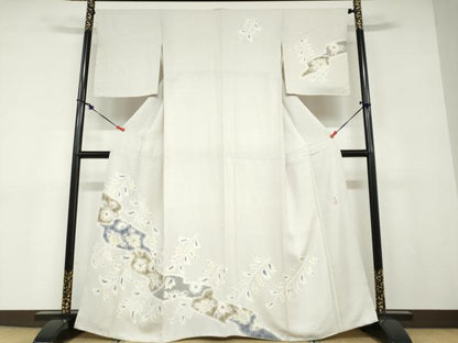 平和屋着物●訪問着　作家物　手描き　辻が花　正絹　逸品　DABD9070ud