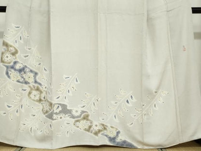 平和屋着物●訪問着　作家物　手描き　辻が花　正絹　逸品　DABD9070ud