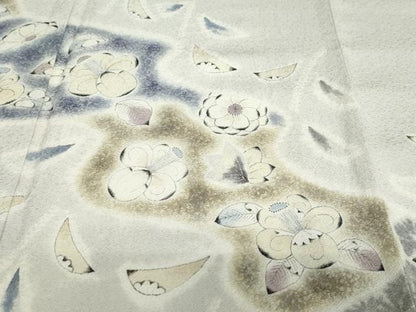 平和屋着物●訪問着　作家物　手描き　辻が花　正絹　逸品　DABD9070ud
