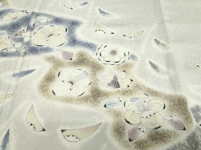 平和屋着物●訪問着　作家物　手描き　辻が花　正絹　逸品　DABD9070ud