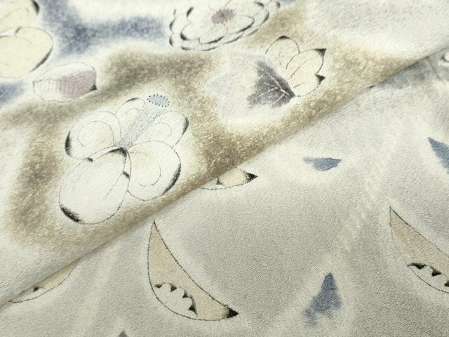 平和屋着物●訪問着　作家物　手描き　辻が花　正絹　逸品　DABD9070ud