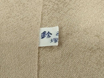 平和屋着物●訪問着　刺繍　草花文　鈴乃屋扱い　正絹　逸品　DABD9075ud