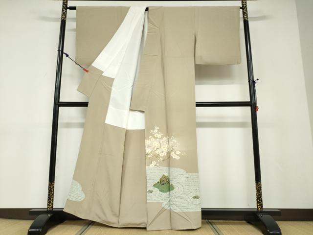 平和屋着物●本加賀友禅作家　大久保謙一　色留袖　枯山水　証紙付き　正絹　逸品　DABD9077ud