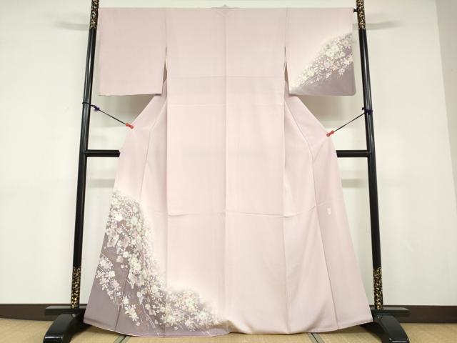 平和屋着物●越後十日町の一流染匠　桐屋・翠山工房　訪問着　絞り　辻が花　金銀彩　やまと金ラベル　正絹　逸品　DABD9078ud