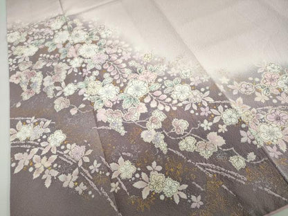 平和屋着物●越後十日町の一流染匠　桐屋・翠山工房　訪問着　絞り　辻が花　金銀彩　やまと金ラベル　正絹　逸品　DABD9078ud