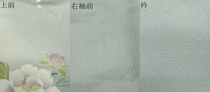 平和屋着物●訪問着　友禅　作家物　花鳥文　暈し染め　正絹　逸品　DABD9079ud