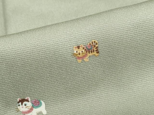 平和屋着物●上質な小紋　玩具文　正絹　逸品　DABD9084ud