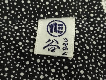 平和屋着物●石塚慎一　江戸小紋　訪問着　人物風景文　黒地　正絹　逸品　DABD9088ud