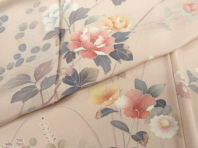平和屋着物▽訪問着　単衣　友禅　草花文　正絹　逸品　AAAZ3974jh 友禅 訪問着 女性着物 | 通販・人気ランキング - 価格.com