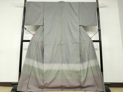平和屋着物●豪華色留袖　お召地　幾何学文　正絹　逸品　DABD9115ud