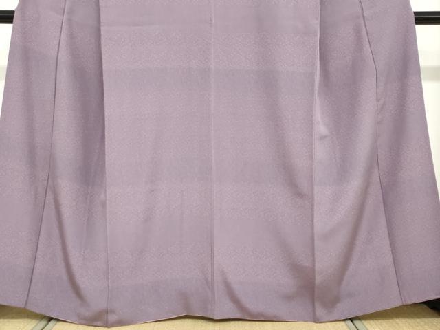 平和屋着物●江戸小紋　横段草花文　正絹　逸品　DABD9122ud
