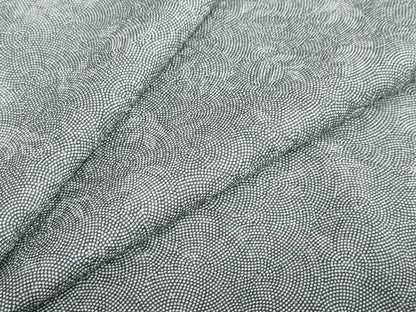 平和屋着物●江戸小紋　鮫小紋柄　舞葉地紋　正絹　逸品　未使用　DABD9131ud