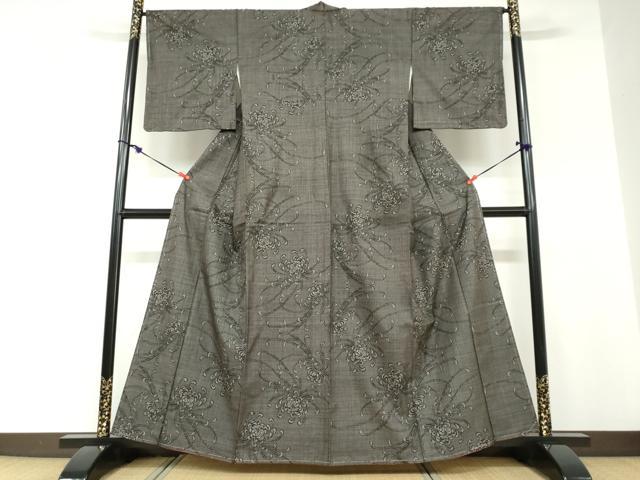 平和屋着物●本場大島紬　7マルキ　乱菊　正絹　逸品　未使用　DABD9137ud