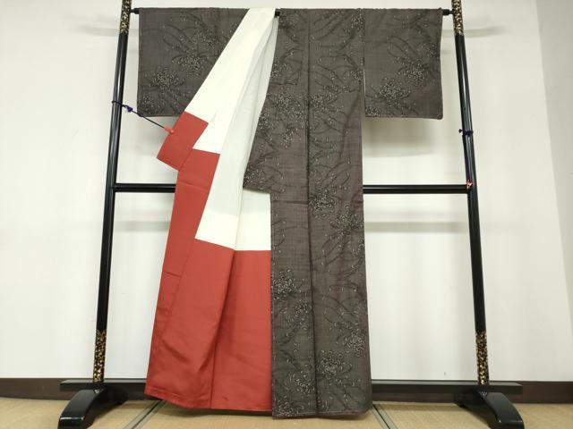 平和屋着物●本場大島紬　7マルキ　乱菊　正絹　逸品　未使用　DABD9137ud