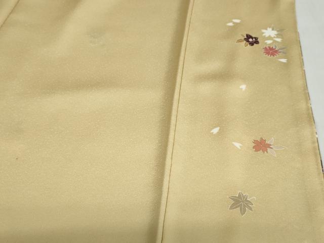 平和屋着物●訪問着　駒刺繍　草花文　金彩　正絹　逸品　DABD9148ud 平和屋着物○訪問着 駒刺繍 草花文 金彩 正絹 逸品 DABD9148ud