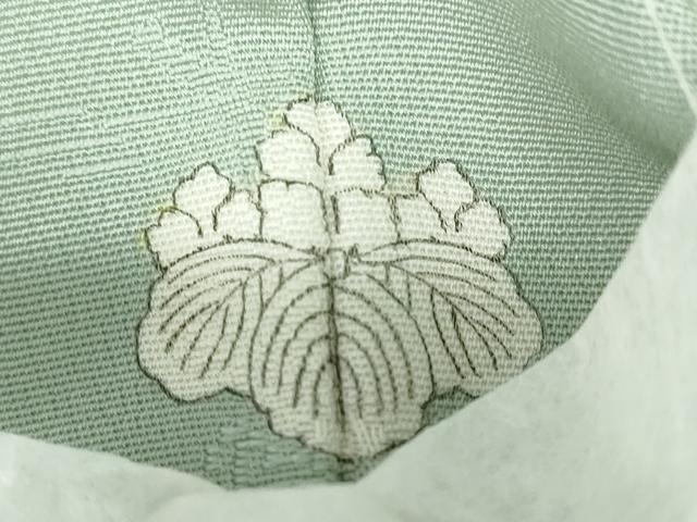 平和屋着物●無地絵羽訪問着　人物風景地紋　夏虫色　正絹　逸品　未使用　DABD9151ud
