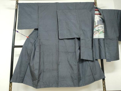 平和屋着物●男性　本場染大島紬　アンサンブル　100亀甲　総詰め　正絹　逸品　未使用　DABD9152ud